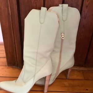 LeSilla Mint Green Boots
